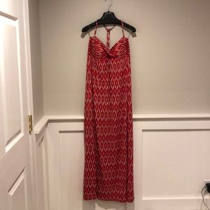 Robin Piccone Ikat Halter Maxi Dress